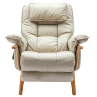 Recliner front view full length isolate on transparency background png