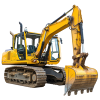 Backhoe Loader Truck isolate on transparency background png