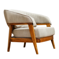 Armchair side view full length isolate on transparency background png