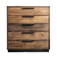 Chest of Drawers front view full length isolate on transparency background png