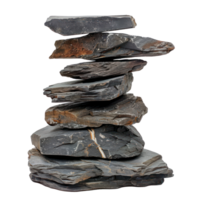 Zen stone, stack stone isolate on transparency background png