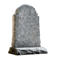RIP Headstone front view isolate on transparency background png