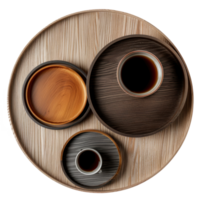 Coffee Table top view full length isolate on transparency background png
