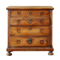 Chest of Drawers front view full length isolate on transparency background png