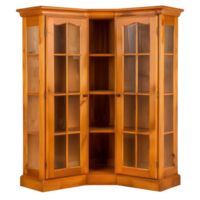 Corner Cabinet front view full length isolate on transparency background png
