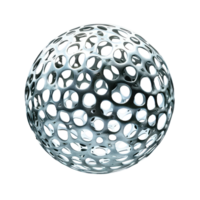 Sphere shape like a cell, 3D rendering on transparency background png