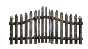 Picket Gate isolate on transparency background png