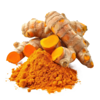 Turmeric isolate on transparency background png