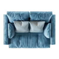Loveseat top view full length isolate on transparency background png