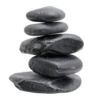 Zen stone, stack stone isolate on transparency background png