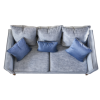 Lawson Sofa top view full length isolate on transparency background png