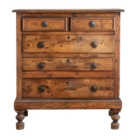 Chest of Drawers front view full length isolate on transparency background png
