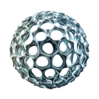 Sphere shape like a cell, 3D rendering on transparency background png