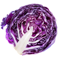 Piece of Purple Cabbage isolate on transparency background png