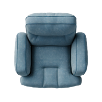 Armchair top view full length isolate on transparency background png