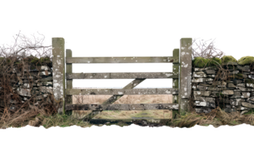 Farm Gate isolate on transparency background png