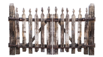 Picket Gate isolate on transparency background png