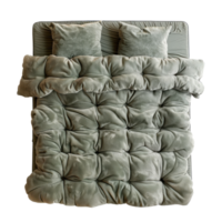Futon Bed top view full length isolate on transparency background png