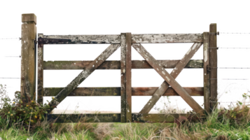Farm Gate isolate on transparency background png