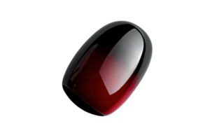 Red and black abstract design featuring a smooth, glossy surface viewed from a diagonal angle png