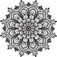 Mandala art, round ornament pattern, mandala illustration, vector