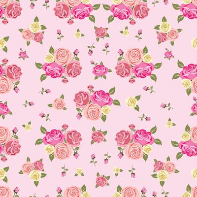 Floral pattern on the seamless fabric, Rose bouquet, Vintage style pattern for fabric, wallpaper, wrapping