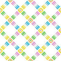 Fun sun seamless pattern multicolor vector