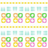 Happy colors geometrical seamless pattern vector