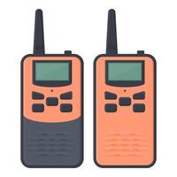 Portable Handheld Transceivers Communication Device. Design Portable Handheld Transceivers Communication Device Vintage. vector