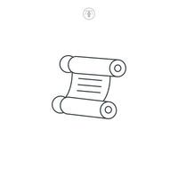 Torah scroll icon symbol illustration isolated on white background vector