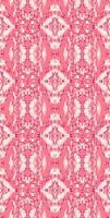 Bold geometric design. Repeated diamond shapes. Symmetrical arrangement. Lace-like intricate details. Modern aesthetic with traditional influence. Pink background. Strong visual interest. vector