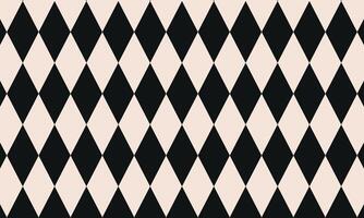 geometric abstract horizontal background of black and white rhombuses vector