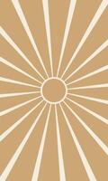 A vertical background of color rays in a circle vector