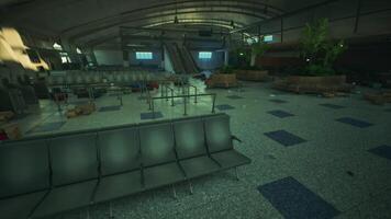Exploring an abandoned airport terminal filled with remnants of the past video