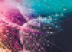 emerald pink art abstract image digital pixel background vector
