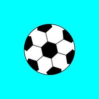 Soccer ball flat design. vector