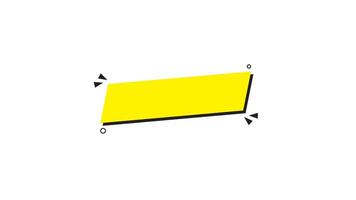 Simple and cool text box design, simple text banner for editing materials vector