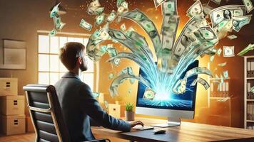 Digital Wealth Explodes from the Screen video