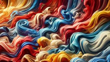 Vibrant and Dynamic Abstract Flowing Colors in Beautiful Motion video