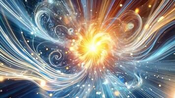 Cosmic Explosion An Expression of Abstract Space Art Form video
