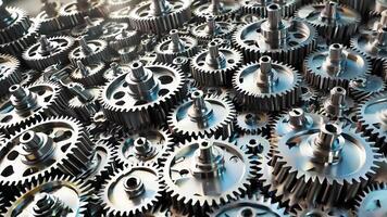 Array of Metallic Gears for Industrial Applications video