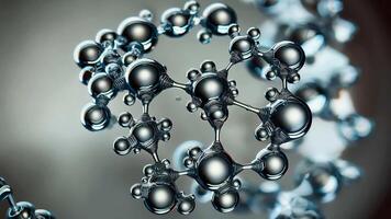 Illustration of an Abstract Molecular Structure Concept in Science video