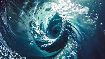 Mesmerizing Dynamic Water Swirl Captured in Beautiful Motion video