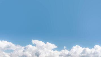 Clouds on the blue sky with copy space video