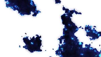 White to black background transition with flowing blue energy blobs video