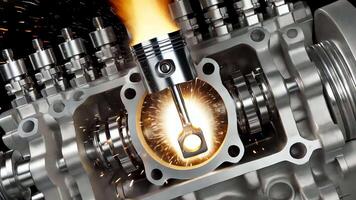 Dynamic Operation of the Engine with a Focus on Combustion and Piston Motion Mechanics video