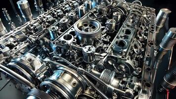 Comprehensive and Detailed Engine Components Represented in HighResolution 3D Rendering video