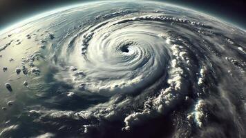 A Powerful Hurricane from Space A Captivating Display of Natures Fury Captured from Above video