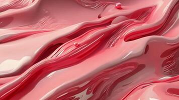An elegant and fluid abstract melting pink texture background showcasing fluid dynamics video
