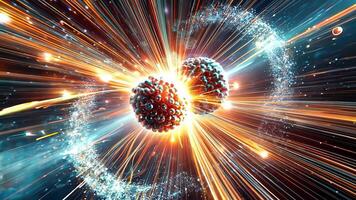 Dynamic Fusion of Particles in Abstract Cosmic Scene video